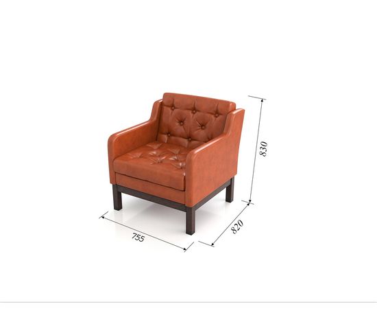 Кресло Айверс Eco-leather Венге Orange, КОД:АНД225705, images №6, magsale.ru