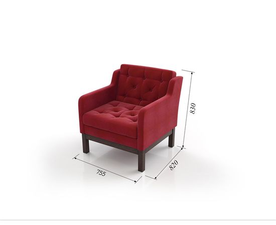 Кресло Айверс Сhenille Венге Red, КОД:АНД2196558283, images №6, magsale.ru