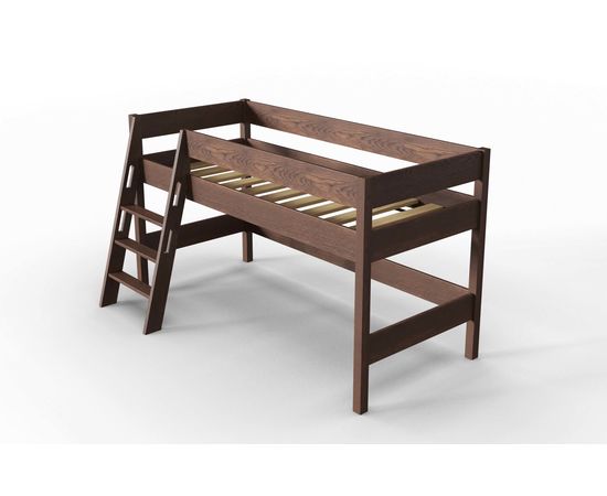 Кровать-чердак из массива Линда Nut, КОД:АНД20782, images №2, magsale.ru