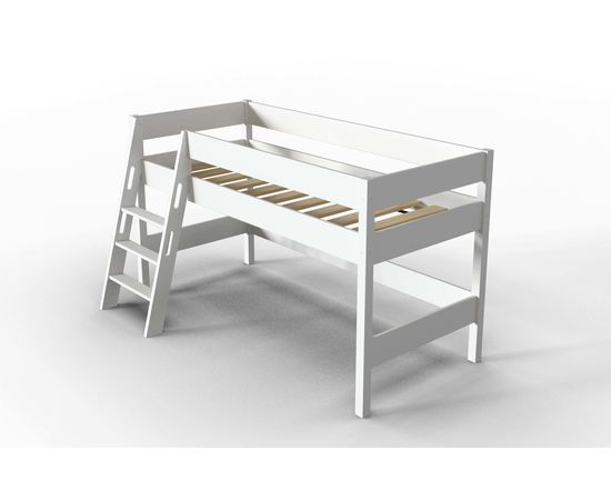 Кровать-чердак из массива Линда White, КОД:АНД20781, images №3, magsale.ru