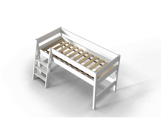 Кровать-чердак из массива Линда White, КОД:АНД20781, images №4, magsale.ru