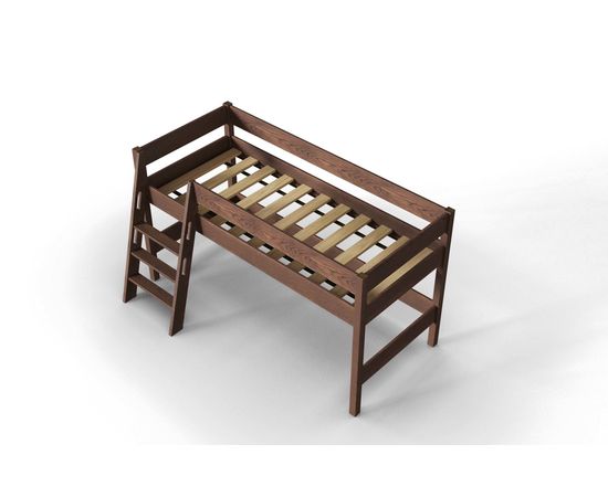 Кровать-чердак из массива Линда Nut, КОД:АНД20782, images №3, magsale.ru