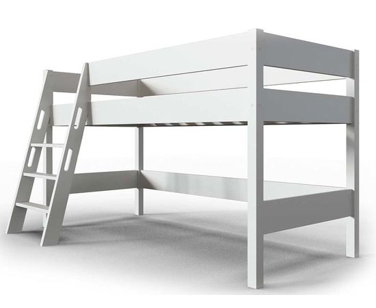 Кровать-чердак из массива Линда White, КОД:АНД20781, images №1, magsale.ru