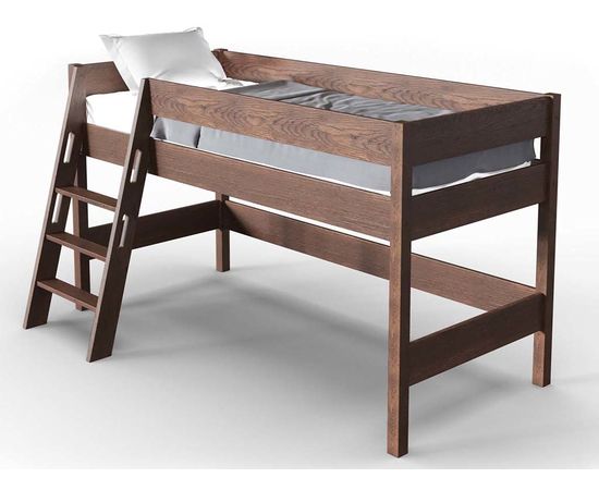 Кровать-чердак из массива Линда Nut, КОД:АНД20782, images №1, magsale.ru