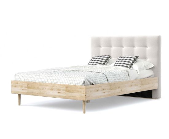 Кровать Альмена Chenille White, КОД:АНД227714, images №1, magsale.ru