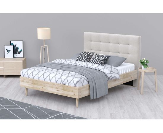 Кровать Альмена Chenille White, КОД:АНД227714, images №4, magsale.ru