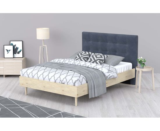 Кровать Альмена Chenille Grey, КОД:АНД227713, images №6, magsale.ru