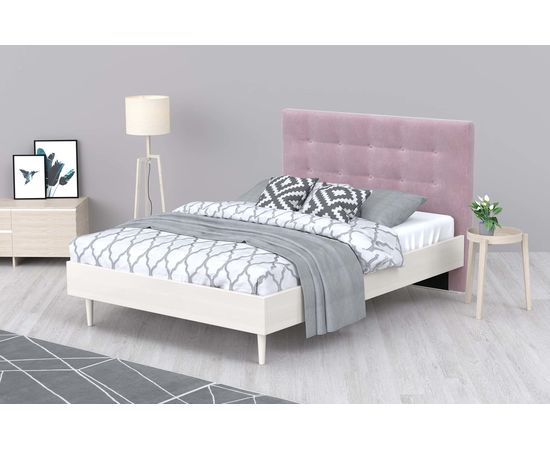 Кровать Альмена Chenille Pink, КОД:АНД227712, images №6, magsale.ru
