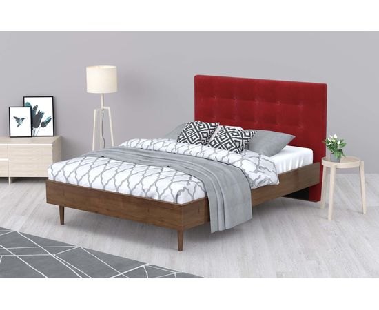 Кровать Альмена Chenille Red, КОД:АНД227711, images №6, magsale.ru