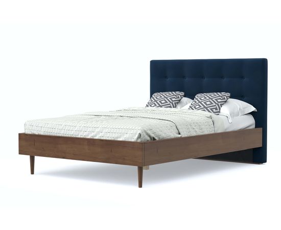 Кровать Альмена Velvet Blue, КОД:АНД226710, images №1, magsale.ru