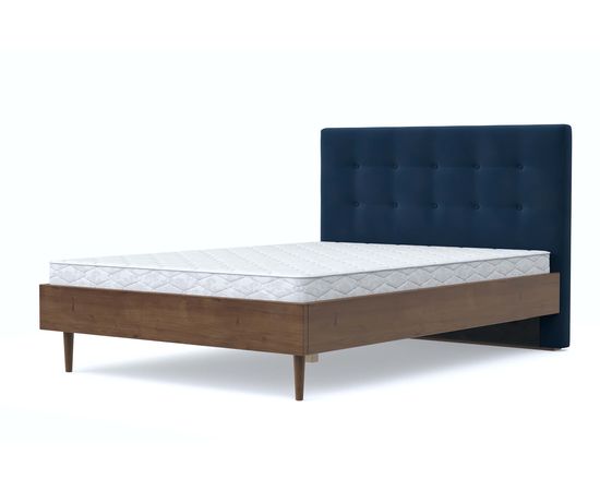 Кровать Альмена Velvet Blue, КОД:АНД226710, images №2, magsale.ru