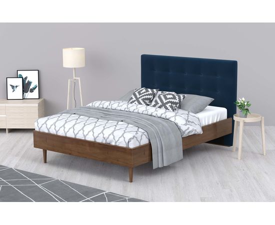 Кровать Альмена Velvet Blue, КОД:АНД226710, images №6, magsale.ru