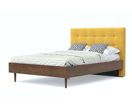 Кровать Альмена Velvet Yellow, КОД:АНД226708, images №1, magsale.ru