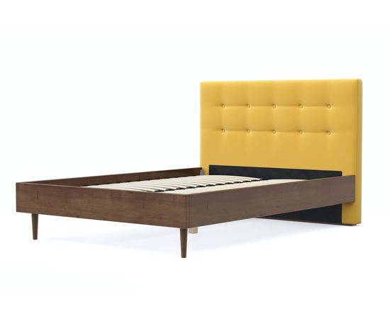 Кровать Альмена Velvet Yellow, КОД:АНД226708, images №3, magsale.ru