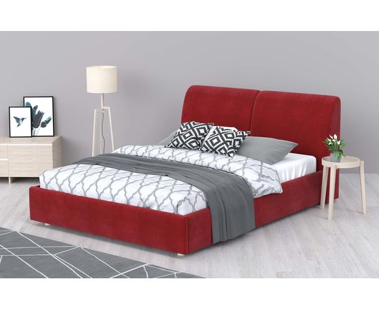 Кровать Бекка Chenille Red, КОД:АНД2417779880, images №6, magsale.ru