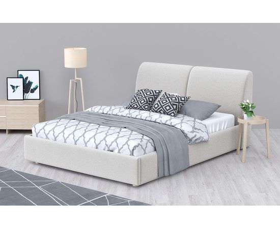 Кровать Бекка Chenille White, КОД:АНД2417789880, images №6, magsale.ru