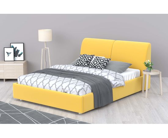 Кровать Бекка Velvet Yellow, КОД:АНД2407749821, images №6, magsale.ru