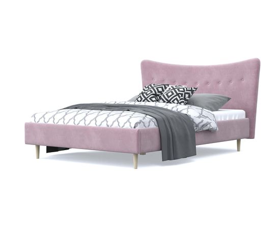 Кровать Финна Chenille Pink, КОД:АНД20803, images №2, magsale.ru