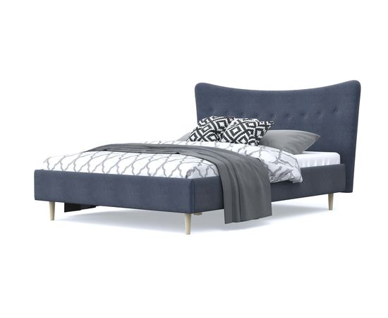 Кровать Финна Chenille Grey, КОД:АНД20802, images №1, magsale.ru