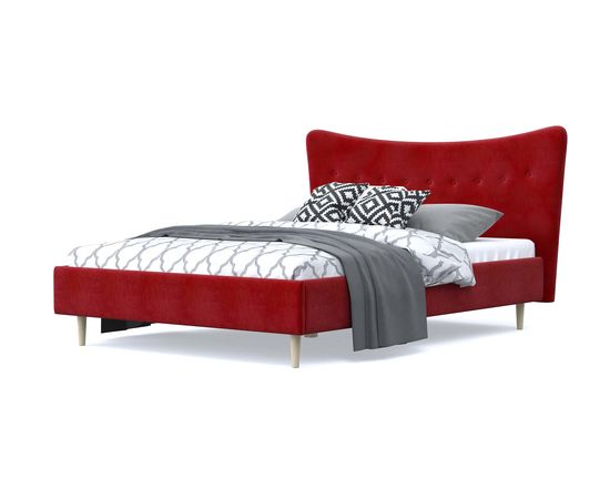 Кровать Финна Chenille Red, КОД:АНД20804, images №1, magsale.ru
