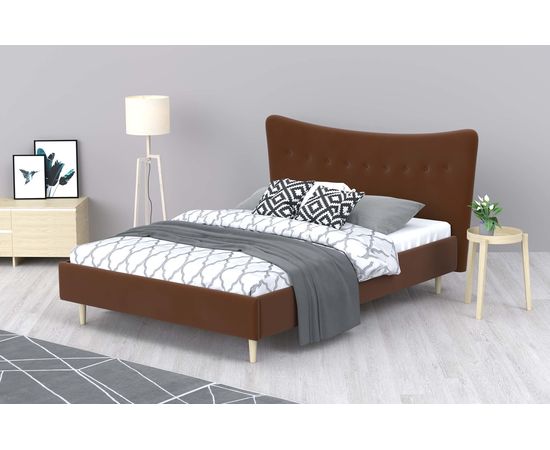 Кровать Финна Velvet Brown, КОД:АНД20799, images №6, magsale.ru