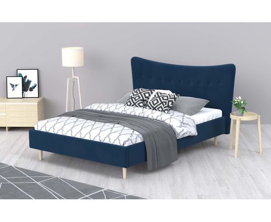 Кровать Финна Velvet Blue, КОД:АНД20798, images №6, magsale.ru