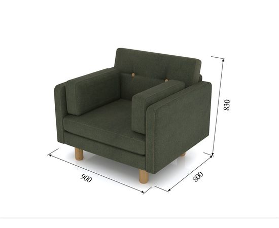 Кресло Ингвар Velvet Grass, КОД:АНД157454, images №7, magsale.ru