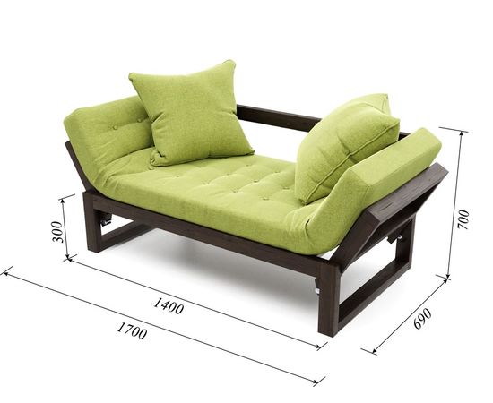 Кушетка Амбер Textile Венге Green, КОД:АНД19194, images №6, magsale.ru