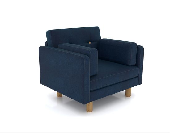Кресло Ингвар Velvet Denim, КОД:АНД157453, images №3, magsale.ru