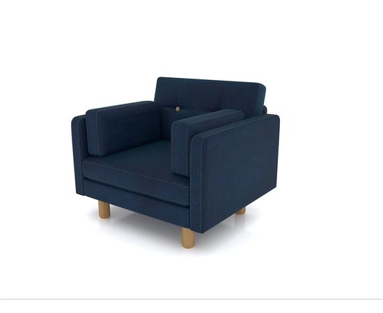Кресло Ингвар Velvet Denim, КОД:АНД157453, images №4, magsale.ru