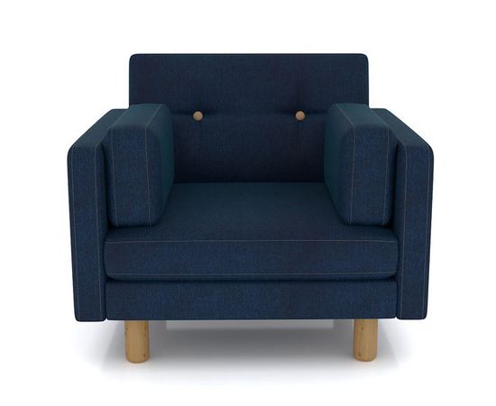 Кресло Ингвар Velvet Denim, КОД:АНД157453, images №1, magsale.ru