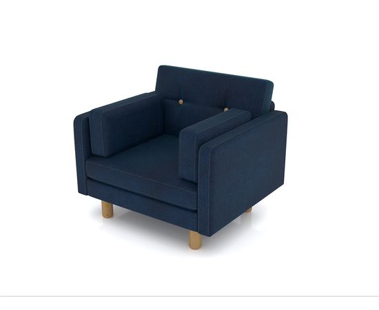 Кресло Ингвар Velvet Denim, КОД:АНД157453, images №6, magsale.ru