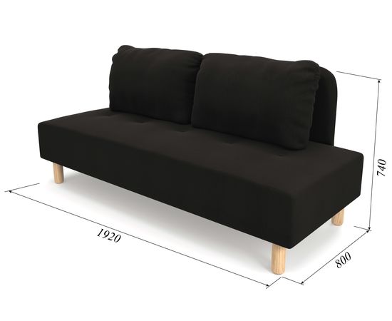 Диван Свельд Орто Textile Black, КОД:АНД148236, images №11, magsale.ru