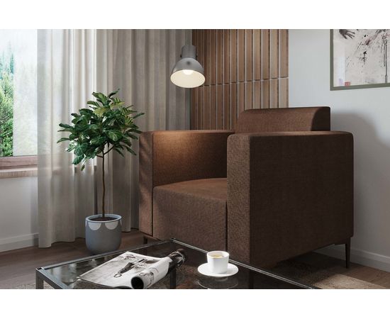 Кресло Ник Textile Dark Brown, КОД:АНД20772, images №7, magsale.ru