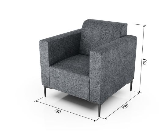 Кресло Ник Textile Grafit, КОД:АНД20773, images №5, magsale.ru