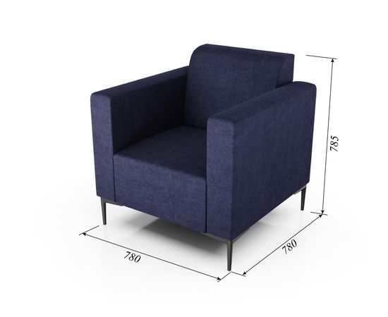 Кресло Ник Textile Blue, КОД:АНД20774, images №5, magsale.ru