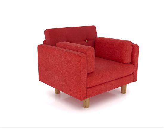Кресло Ингвар Velvet Red, КОД:АНД157457, images №2, magsale.ru