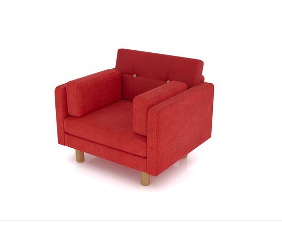Кресло Ингвар Velvet Red, КОД:АНД157457, images №5, magsale.ru