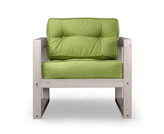 Кресло Астер Textile Беленый дуб Green, КОД:АНД163345, images №1, magsale.ru