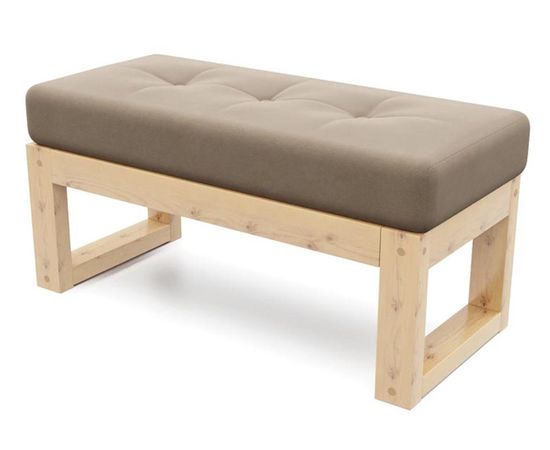 Банкетка Амбер Velvet Сосна Beige, КОД:АНД218450, images №1, magsale.ru