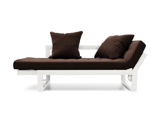 Кушетка Амбер Вельвет Белая эмаль Chocolate, КОД:АНД21869, images №3, magsale.ru