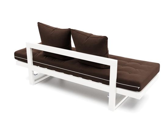 Кушетка Амбер Вельвет Белая эмаль Chocolate, КОД:АНД21869, images №5, magsale.ru