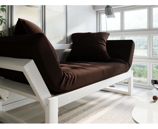 Кушетка Амбер Вельвет Белая эмаль Chocolate, КОД:АНД21869, images №8, magsale.ru