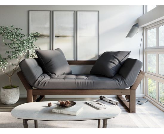 Кушетка Амбер Вельвет Орех Grey, КОД:АНД21868, images №7, magsale.ru