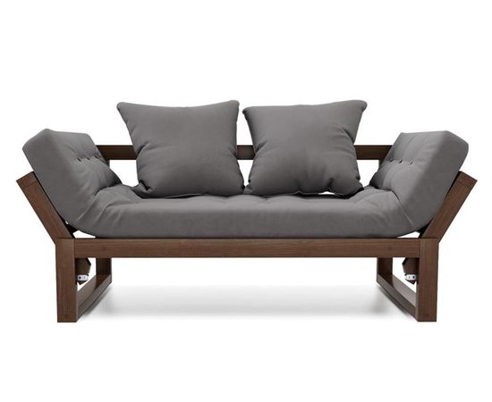 Кушетка Амбер Вельвет Орех Grey, КОД:АНД21868, images №1, magsale.ru