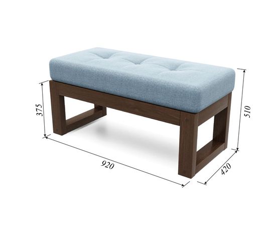 Банкетка Амбер Textile Орех Blue, КОД:АНД21843, images №4, magsale.ru