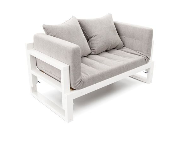 Кушетка Амбер Textile Белая эмаль Grey, КОД:АНД19295, images №4, magsale.ru