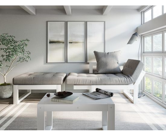 Кресло Амбер Textile Белая эмаль Grey, КОД:АНД122334, images №7, magsale.ru