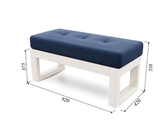 Банкетка Амбер Velvet Беленый дуб Midnight, КОД:АНД21847, images №4, magsale.ru