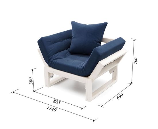 Кресло Амбер Velvet Беленый дуб Midnight, КОД:АНД21866, images №6, magsale.ru